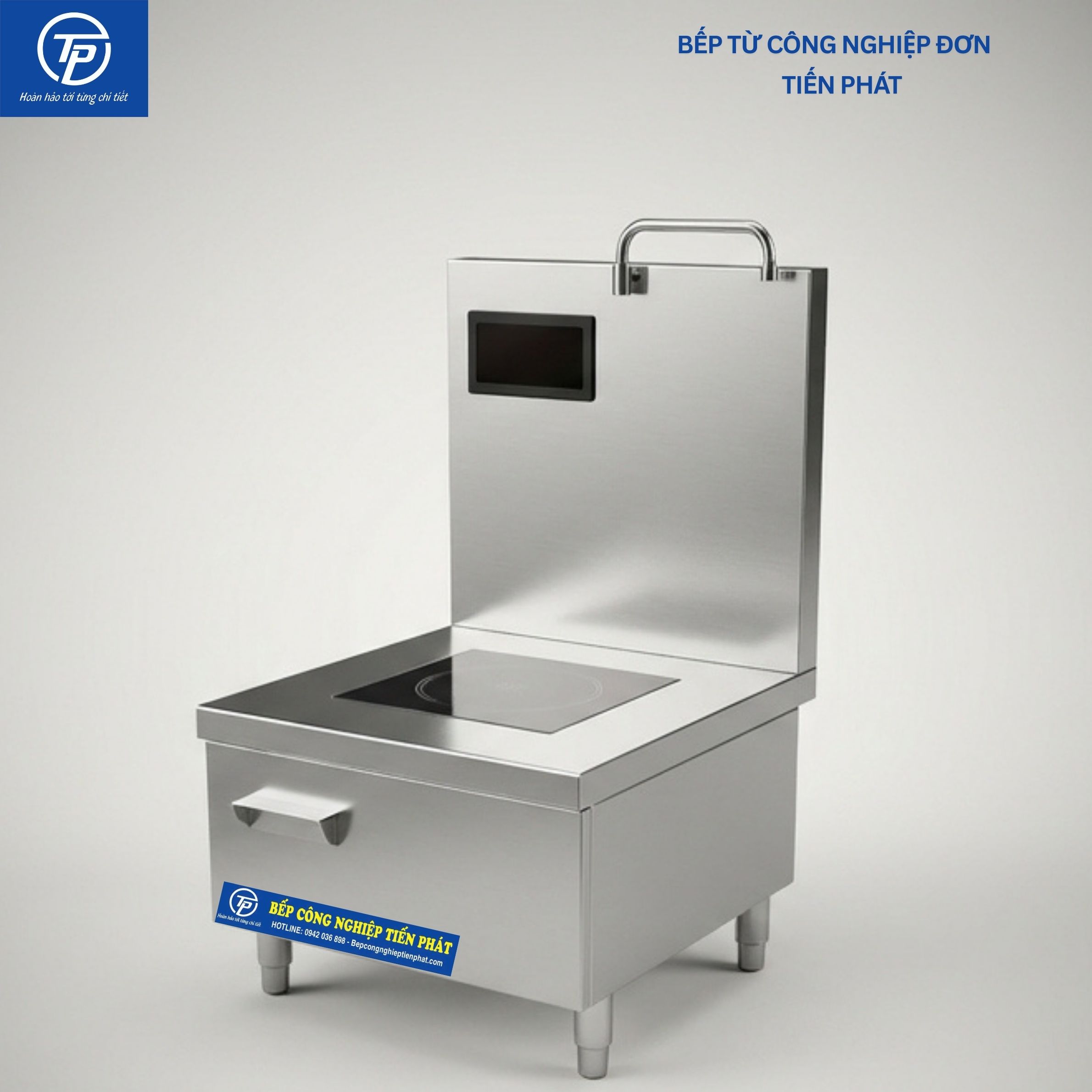 Bếp Từ Công Nghiệp Đơn 8kw Mặt Phẳng